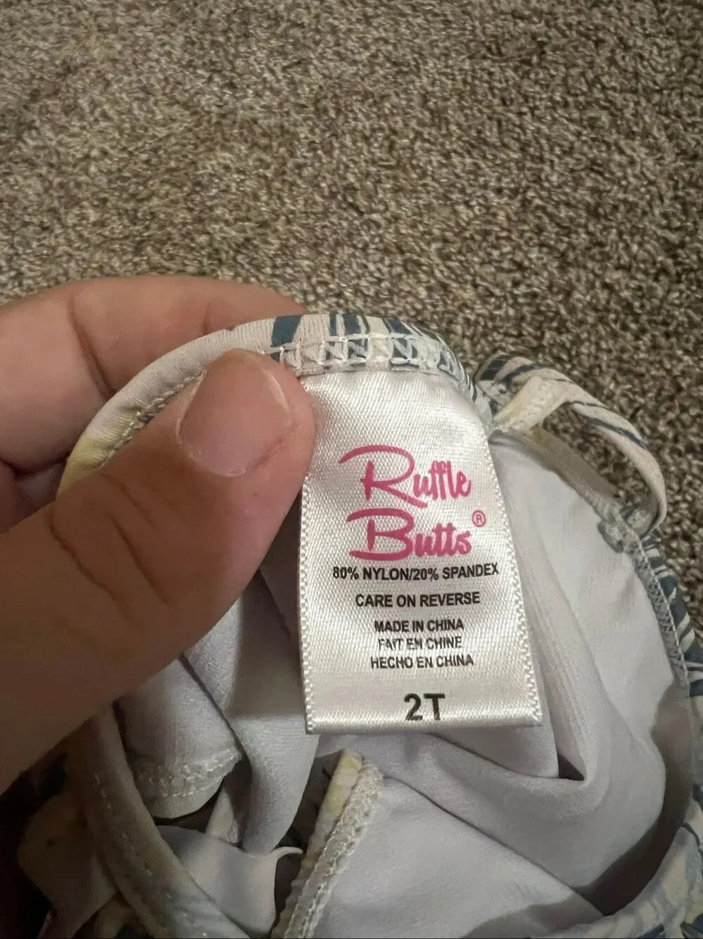 Ruffle Butts One Piece Swimsuit Little Girls Size 2T